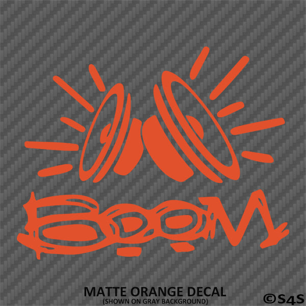 Boom Car Audio Subwooofer Bass Vinyl Decal