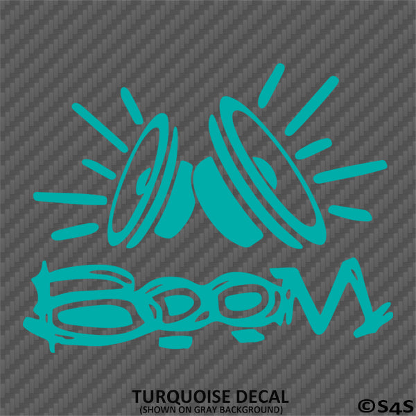 Boom Car Audio Subwooofer Bass Vinyl Decal