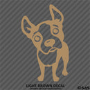 Boston Terrier Silhouette Cute Puppy Dog Vinyl Decal