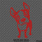 Boston Terrier Silhouette Cute Puppy Dog Vinyl Decal