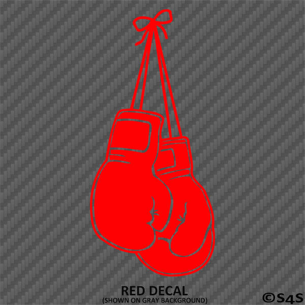 Boxing Gloves Sports Silhouette Vinyl Decal