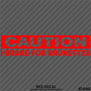 I Brake For Brunettes Funny Automotive Vinyl Decal