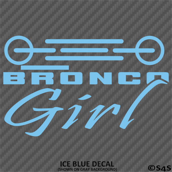 Bronco Girl 4x4 Off-Road Vinyl Decal