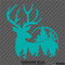 Buck Nature Silhouette Hunting Vinyl Decal