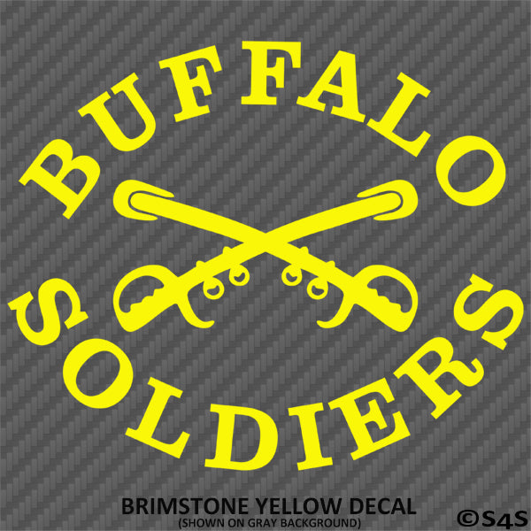 Buffalo Soldiers US Army African-American Cavalry Vinyl Decal