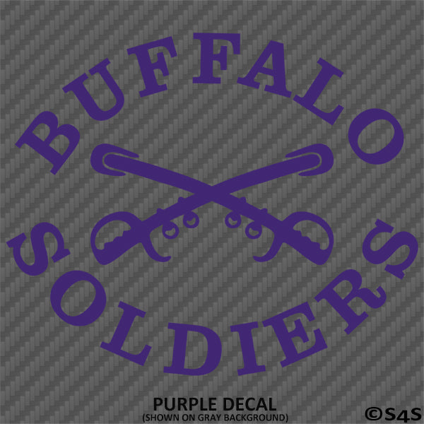 Buffalo Soldiers US Army African-American Cavalry Vinyl Decal