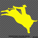 Bull Rider Silhouette Rodeo Vinyl Decal