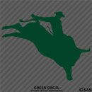 Bull Rider Silhouette Rodeo Vinyl Decal