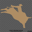 Bull Rider Silhouette Rodeo Vinyl Decal