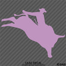 Bull Rider Silhouette Rodeo Vinyl Decal