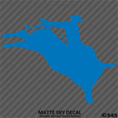 Bull Rider Silhouette Rodeo Vinyl Decal