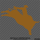 Bull Rider Silhouette Rodeo Vinyl Decal