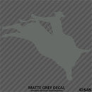 Bull Rider Silhouette Rodeo Vinyl Decal