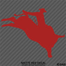 Bull Rider Silhouette Rodeo Vinyl Decal