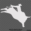 Bull Rider Silhouette Rodeo Vinyl Decal