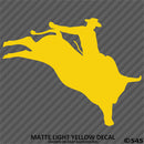 Bull Rider Silhouette Rodeo Vinyl Decal