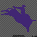 Bull Rider Silhouette Rodeo Vinyl Decal