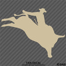 Bull Rider Silhouette Rodeo Vinyl Decal