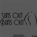 Suns Out Buns Out Nudist Beach Vinyl Decal