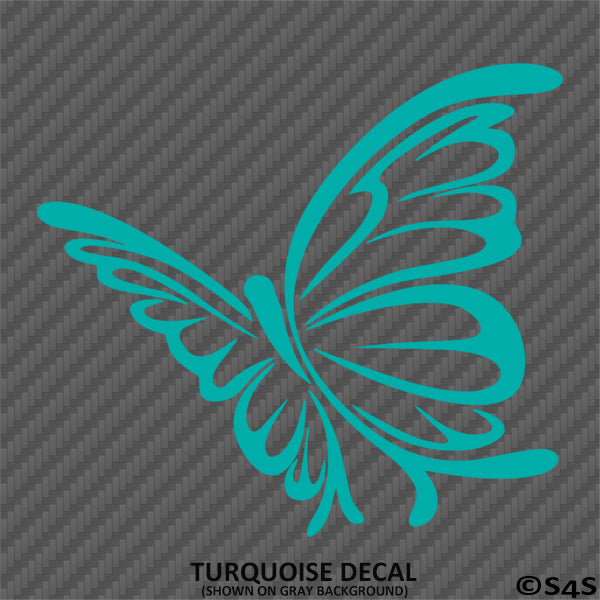 Butterfly Nature Silhouette Vinyl Decal