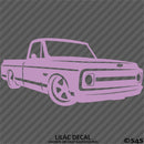 Chevy C10 Pickup Lowered Classic Truck Silhouette Vinyl Decal