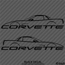 C5 Chevy Corvette Hard Top Silhouette (PAIR) Vinyl Decal