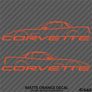 C5 Chevy Corvette Hard Top Silhouette (PAIR) Vinyl Decal