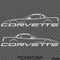 C5 Chevy Corvette Hard Top Silhouette (PAIR) Vinyl Decal