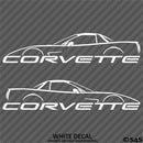 C5 Chevy Corvette Hard Top Silhouette (PAIR) Vinyl Decal