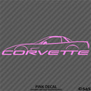 C5 Chevy Corvette Hard Top Silhouette Vinyl Decal
