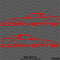 C5 Chevy Corvette Hatchback Silhouette (PAIR) Vinyl Decal