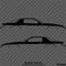 Chevy Camaro 3rd Gen Iroc-Z Z28 Silhouette Car Silhouette Vinyl Decal (PAIR)