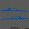 Chevy Camaro 3rd Gen Iroc-Z Z28 Silhouette Car Silhouette Vinyl Decal (PAIR)