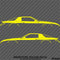Chevy Camaro 3rd Gen Iroc-Z Z28 Silhouette Car Silhouette Vinyl Decal (PAIR)