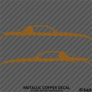 Chevy Camaro 3rd Gen Iroc-Z Z28 Silhouette Car Silhouette Vinyl Decal (PAIR)