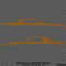 Chevy Camaro 3rd Gen Iroc-Z Z28 Silhouette Car Silhouette Vinyl Decal (PAIR)