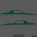 Chevy Camaro 3rd Gen Iroc-Z Z28 Silhouette Car Silhouette Vinyl Decal (PAIR)