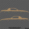 Chevy Camaro 3rd Gen Iroc-Z Z28 Silhouette Car Silhouette Vinyl Decal (PAIR)