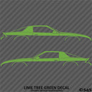 Chevy Camaro 3rd Gen Iroc-Z Z28 Silhouette Car Silhouette Vinyl Decal (PAIR)
