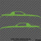 Chevy Camaro 3rd Gen Iroc-Z Z28 Silhouette Car Silhouette Vinyl Decal (PAIR)