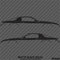Chevy Camaro 3rd Gen Iroc-Z Z28 Silhouette Car Silhouette Vinyl Decal (PAIR)