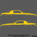 Chevy Camaro 3rd Gen Iroc-Z Z28 Silhouette Car Silhouette Vinyl Decal (PAIR)