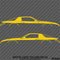 Chevy Camaro 3rd Gen Iroc-Z Z28 Silhouette Car Silhouette Vinyl Decal (PAIR)