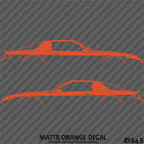 Chevy Camaro 3rd Gen Iroc-Z Z28 Silhouette Car Silhouette Vinyl Decal (PAIR)