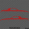 Chevy Camaro 3rd Gen Iroc-Z Z28 Silhouette Car Silhouette Vinyl Decal (PAIR)