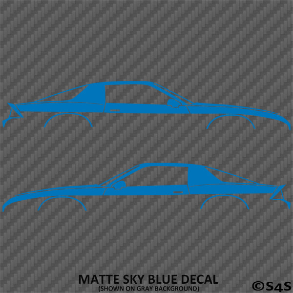 Chevy Camaro 3rd Gen Iroc-Z Z28 Silhouette Car Silhouette Vinyl Decal (PAIR)