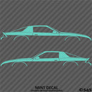 Chevy Camaro 3rd Gen Iroc-Z Z28 Silhouette Car Silhouette Vinyl Decal (PAIR)