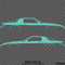 Chevy Camaro 3rd Gen Iroc-Z Z28 Silhouette Car Silhouette Vinyl Decal (PAIR)