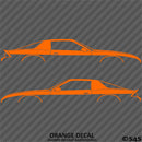 Chevy Camaro 3rd Gen Iroc-Z Z28 Silhouette Car Silhouette Vinyl Decal (PAIR)