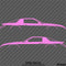 Chevy Camaro 3rd Gen Iroc-Z Z28 Silhouette Car Silhouette Vinyl Decal (PAIR)